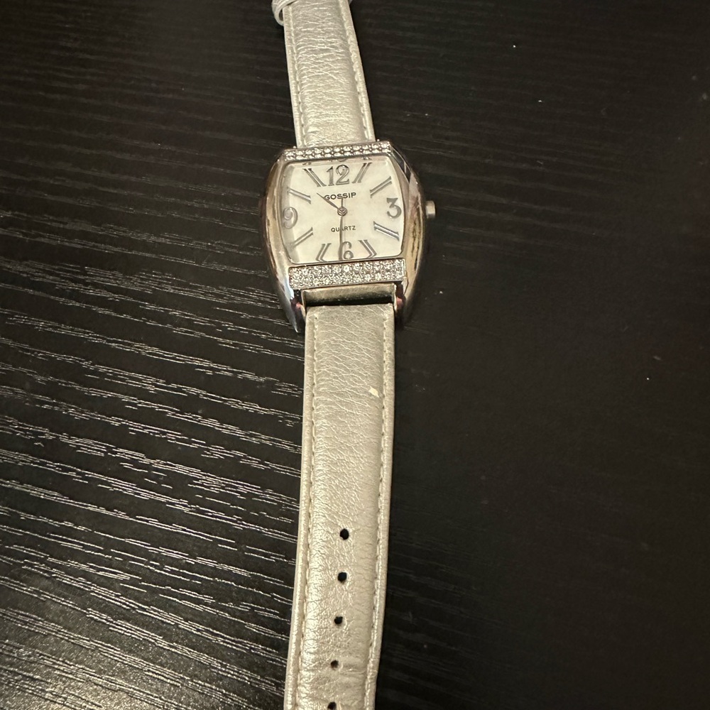 Gossip Silver and White Women's Watch